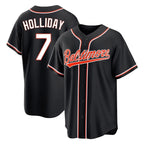 Baltimore Orioles #7 Jackson Holliday Player Black Fedasgoge Out Home Game Stitched Jerseys