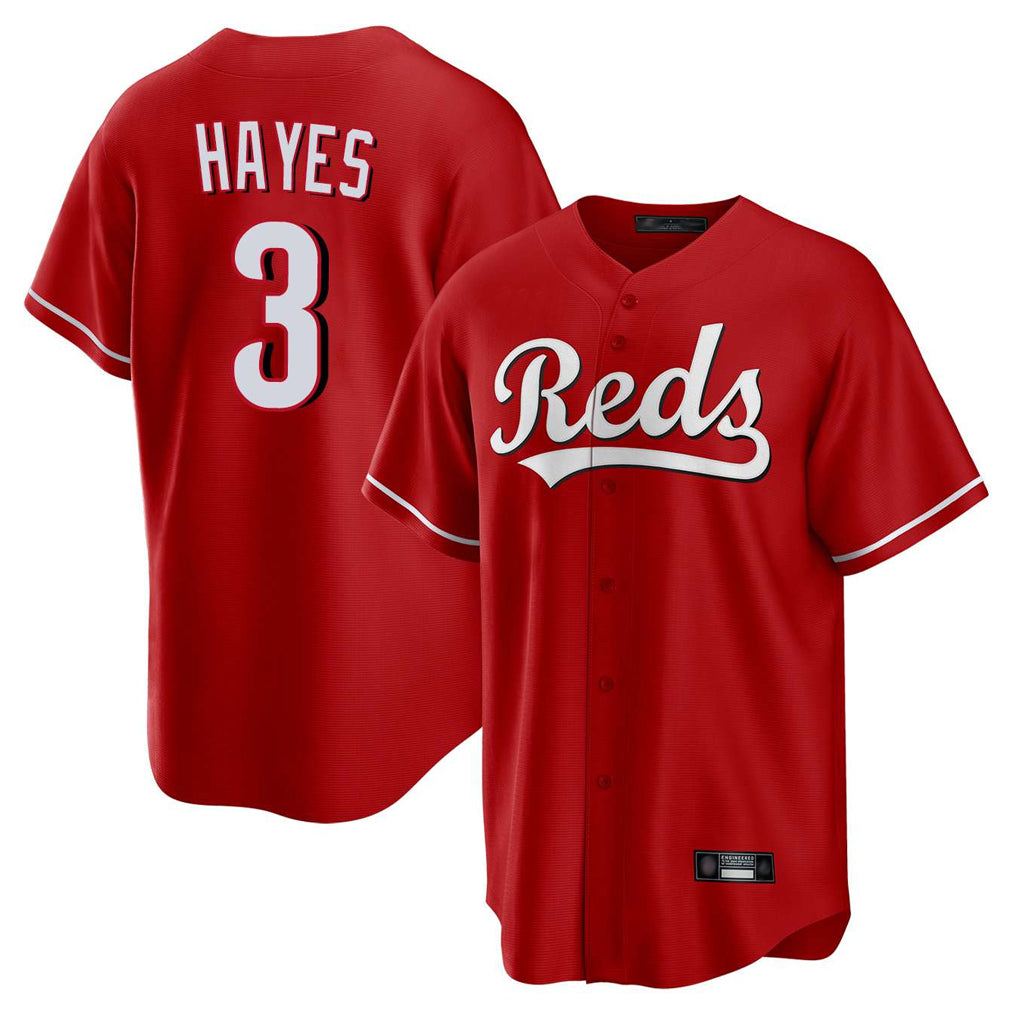 Cincinnati Reds #3 Ke'Bryan Hayes Player Red Fedasgoge Home Game Stitched Jerseys