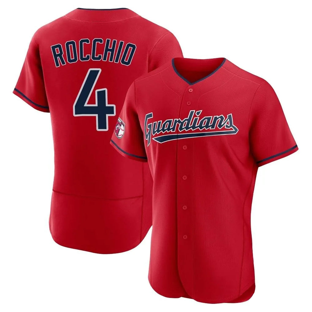 Cleveland Guardians #4 Brayan Rocchio Player Red Fedasgoge Limited Elite Home Stitched Jerseys