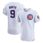 Chicago Cubs #9 Miguel Amaya Player White Fedasgoge Limited Elite Home Game Stitched Jerseys