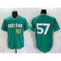 Boston Red Sox #57 Greg Weissert Green Fedasgoge 2025 City Connect Limited Stitched Jersey