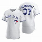 Toronto Blue Jays #37 Teoscar Hernandez White Fedasgoge Flex Base Stitched Jersey