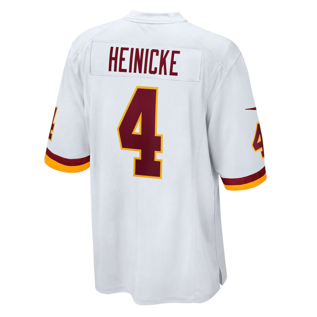 W.Football Team #4 Taylor Heinicke White Fedasgoge Game Jersey
