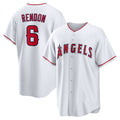 Los Angeles Angels #6 Anthony Rendon White Fedasgoge Home Replica Player Name Jersey