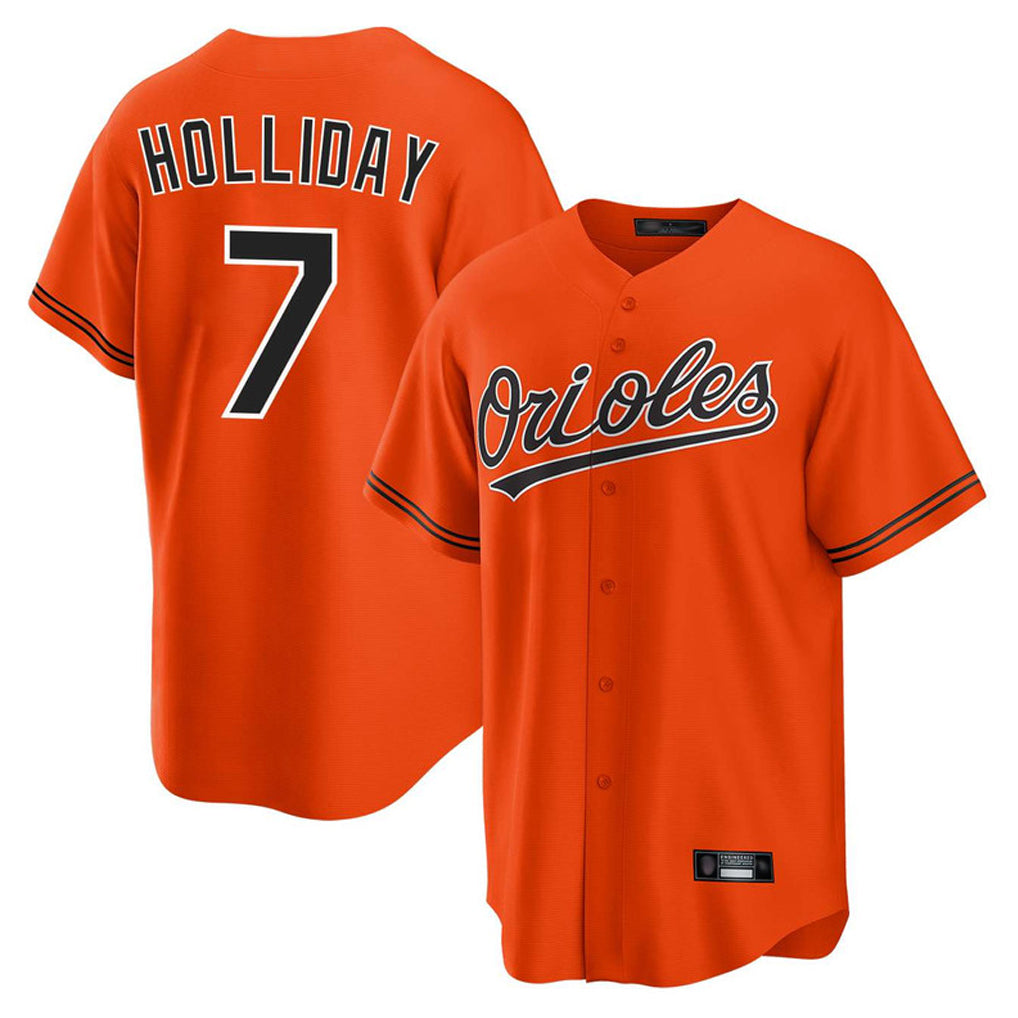 Baltimore Orioles #7 Jackson Holliday Player Orange Fedasgoge Home Game Stitched Jerseys