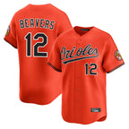 Baltimore Orioles #12 Dylan Beavers Player Orange Fedasgoge Limited Home Game Stitched Jerseys