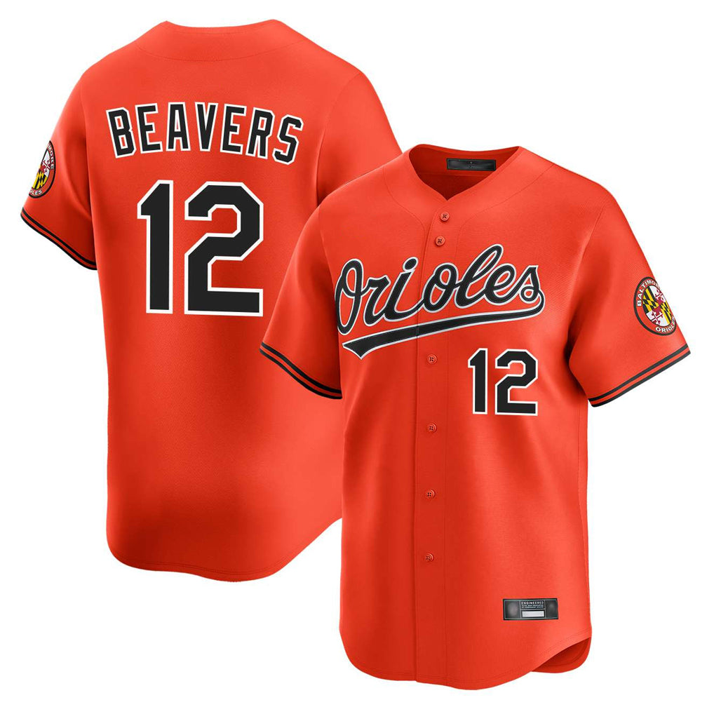 Baltimore Orioles #12 Dylan Beavers Player Orange Fedasgoge Limited Home Game Stitched Jerseys