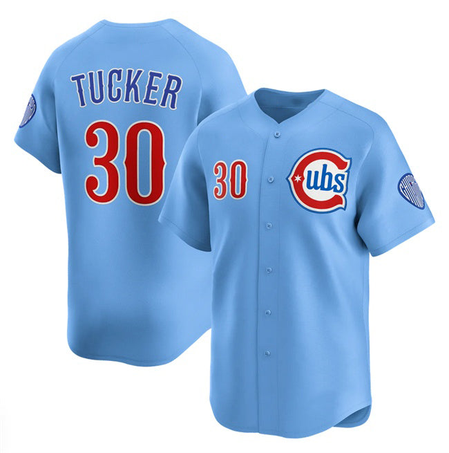 Chicago Cubs #30 Kyle Tucker Blue Fedasgoge 2024-25 2nd Alternate Limited Stitched Jersey