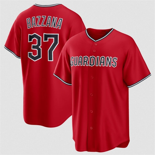 Cleveland Guardians #37 Travis Bazzana Red Fedasgoge Alternate Limited Stitched Jersey
