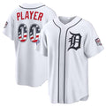 Custom Detroit Tigers 2026 All-Star Edition Stars & Stripes White Fedasgoge Stadium Pick-A-Player Jersey