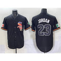Chicago White Sox #23 Michael Jordan Black Fedasgoge Mexico Limited Stitched Jersey