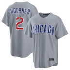 Chicago Cubs #2 Nico Hoerner Player Gray Fedasgoge Home Game Stitched Jerseys