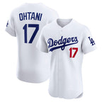 Los Angeles Dodgers #17 Shohei Ohtani White Fedasgoge Home Elite Jersey