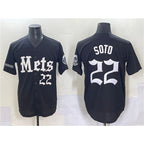 New York Mets #22 Juan Soto Black Fedasgoge 'Gotham Gothic Edition' Vapor Premier Limited Stitched Jersey