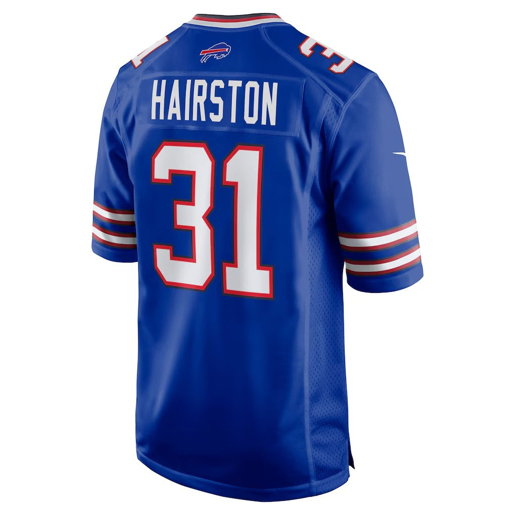 B.Bills #31 Maxwell Hairston Royal Fedasgoge 2025 active First Round Pick Game Jersey