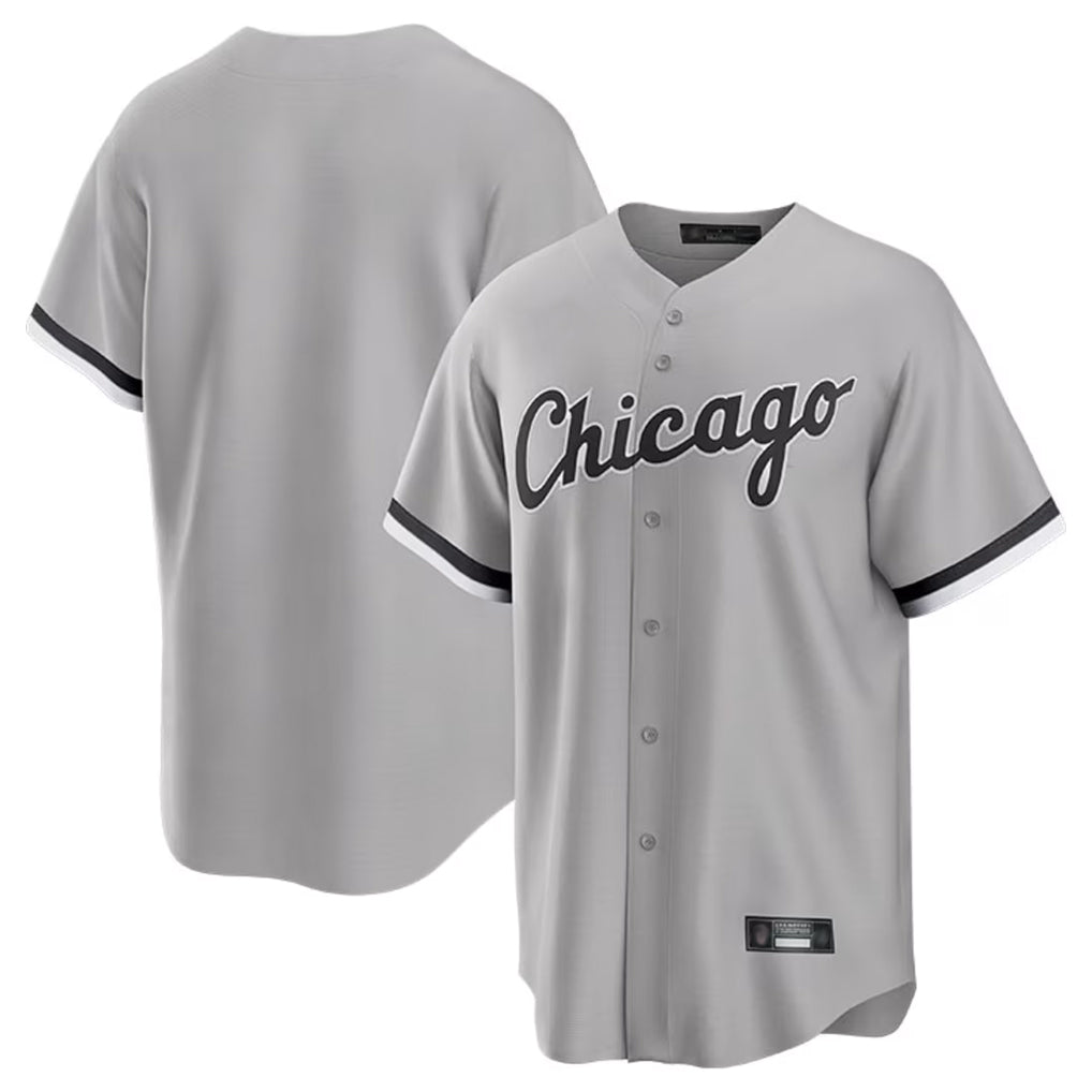 Chicago White Sox Blank Player Gray Fedasgoge Home Game Stitched Jerseys