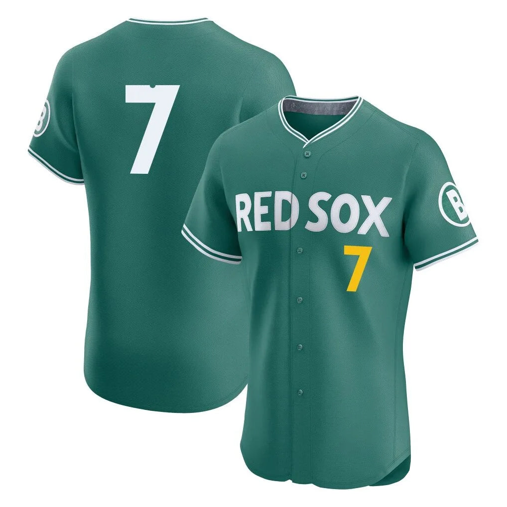 Boston Red Sox #7 Masataka Yoshida Player Green Fedasgoge City Connect Limited Elite Home Game Stitched Jerseys1