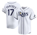 Tampa Bay Rays #17 Isaac Paredes White Fedasgoge Home Limited Stitched Jersey