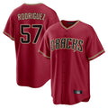 Arizona Diamondbacks #57 Eduardo Rodriguez Player Red Fedasgoge Home Game Stitched Jerseys