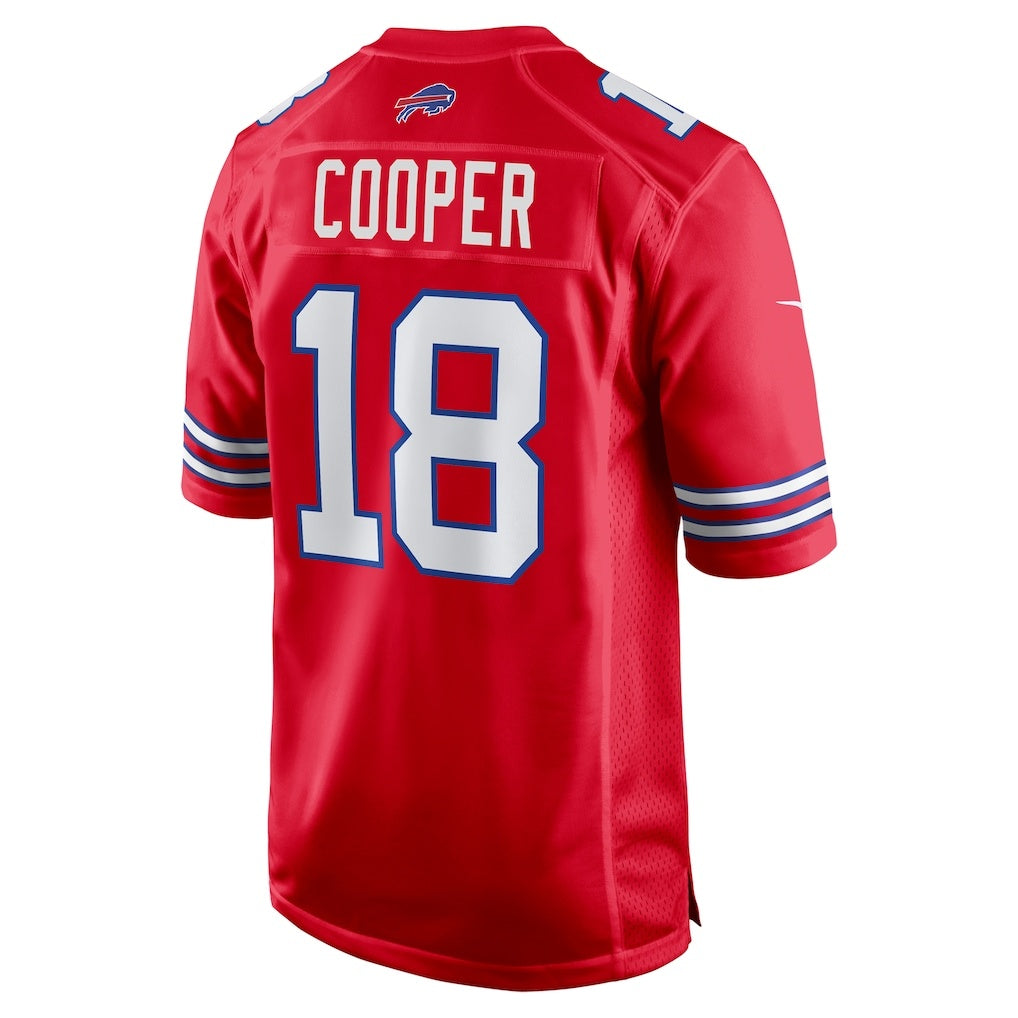 B.Bills #18 Amari Cooper Red Fedasgoge Alternate Game Jersey