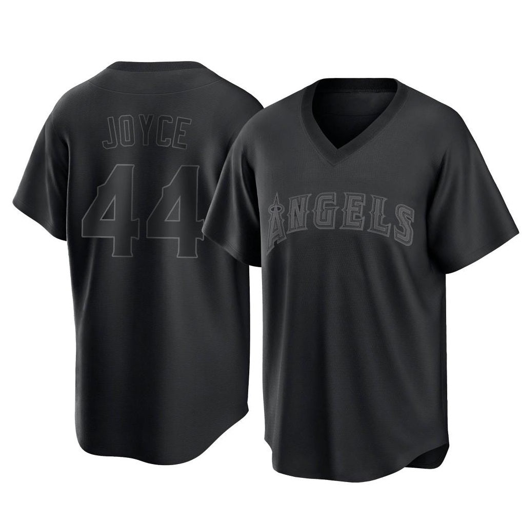 Los Angeles Angels #44 Ben Joyce Player Black Fedasgoge Pitch Fashion T-shirt Stitched Jerseys