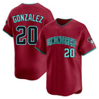 Arizona Diamondbacks #20 Luis Gonzalez Player Red Fedasgoge Limited Home Game Stitched Jerseys