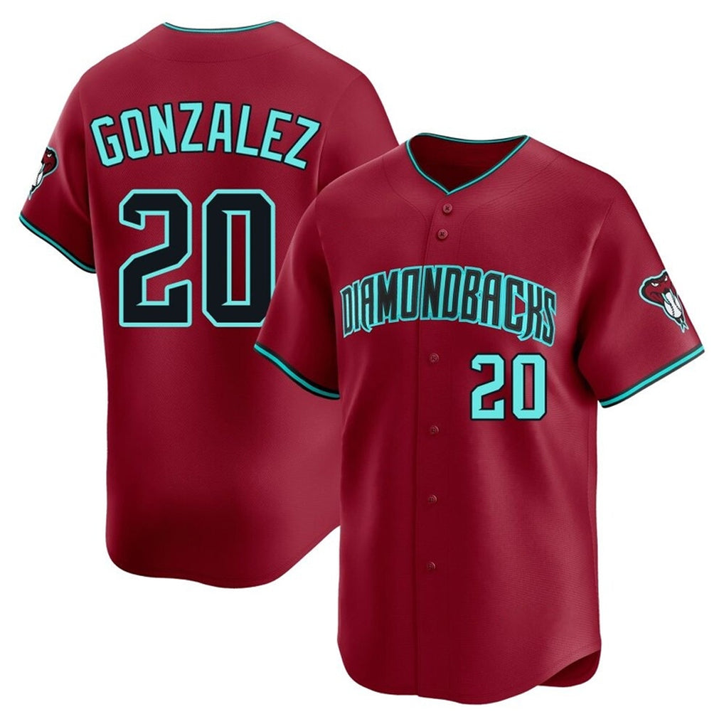 Arizona Diamondbacks #20 Luis Gonzalez Player Red Fedasgoge Limited Home Game Stitched Jerseys