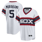 Chicago White Sox #5 Munetaka Murakami Player White Fedasgoge T-shirt Home Game Stitched Jerseys