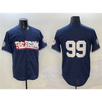 New York Yankees #99 Aaron Judge Navy Fedasgoge Bronx Graffiti Vapor Limited Stitched Jersey