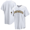 Milwaukee Brewers Blank White Fedasgoge 2022 All-Star Cool Base Stitched Jersey