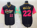 San Diego Padres #22 Mason Miller 2022 Black Fedasgoge City Connect Cool Base Stitched Jersey