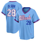 Atlanta Braves #28 Matt Olson Powder Blue FOULKSSHOP 2026 City Connect Stadium Jersey