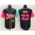 San Diego Padres #22 Juan Soto Number Black Fedasgoge NEW 2023 City Connect Cool Base Stitched Jersey
