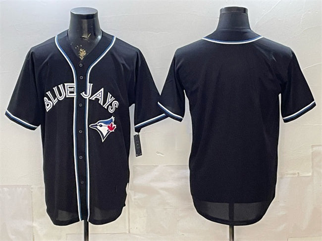 Toronto Blue Jays Blank 2026 Fashion Replica Black Fedasgoge Out Stitched Jersey