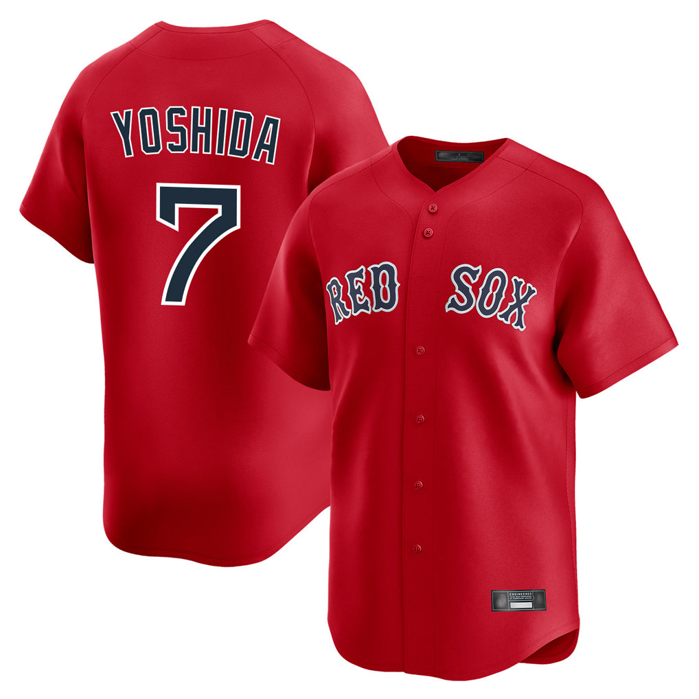 Boston Red Sox #7 Masataka Yoshida Player Red Fedasgoge Limited Home Game Stitched Jerseys1