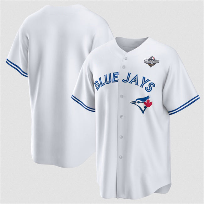 Toronto Blue Jays Blank White Fedasgoge 2025 World Series Home Cool Base Stitched Jersey