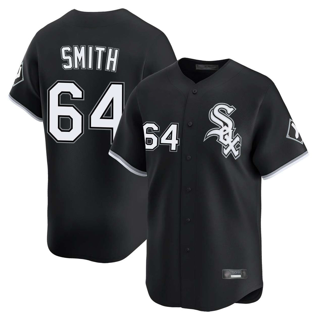 Chicago White Sox #64 Shane Smith Player Black Fedasgoge Limited Home Stitched Jerseys