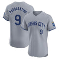 Kansas City Royals #9 Vinnie Pasquantino Player Gray Fedasgoge Limited Elite Home Stitched Jerseys