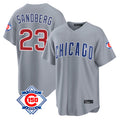 Chicago Cubs #23 Ryne Sandberg Player Gray Fedasgoge 150th Anniversary Home Game Stitched Jerseys