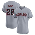 Cleveland Guardians #28 Tanner Bibee Player Gray Fedasgoge Road Limited Elite Home Stitched Jerseys