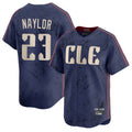 Cleveland Guardians #23 Bo Naylor Player Navy Fedasgoge City Connect Limited Home Stitched Jerseys
