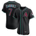 Arizona Diamondbacks #7 Corbin Carroll Player Black Fedasgoge Limited Elite Home Game Stitched Jerseys