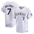 Colorado Rockies #7 Matt Holliday Player White Fedasgoge Limited Home Stitched Jerseys