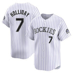 Colorado Rockies #7 Matt Holliday Player White Fedasgoge Limited Home Stitched Jerseys