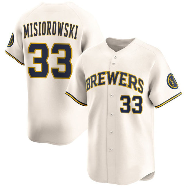Milwaukee Brewers #33 Jacob Misiorowski Cream Fedasgoge 2025 Limited Stitched Jersey