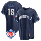 Chicago Cubs #15 Carson Kelly Player Navy Fedasgoge 150th Anniversary City Connect Home Game Stitched Jerseys