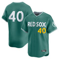 Boston Red Sox #40 Willson Contreras Player Green Fedasgoge City Connect Limited Home Game Stitched Jerseys1