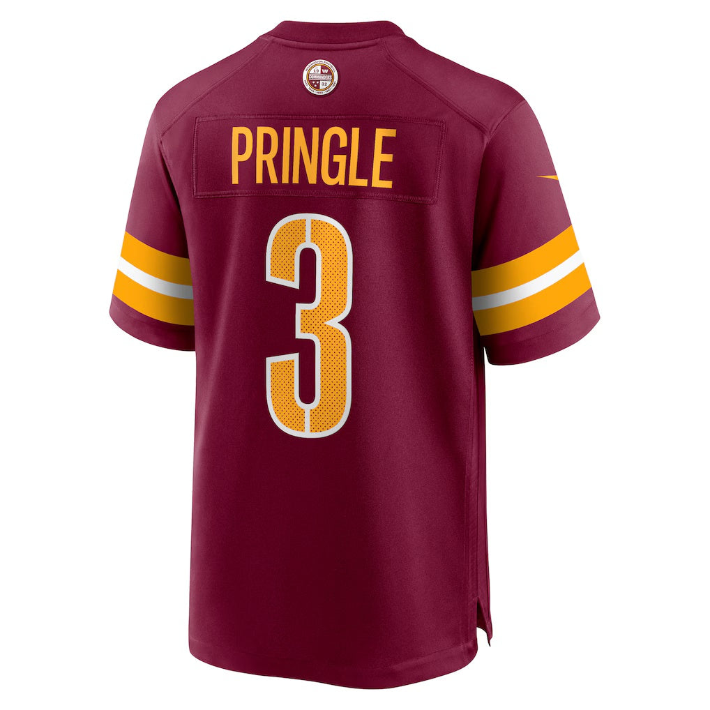 W.Commanders #3 Byron Pringle Burgundy Fedasgoge Game Jersey