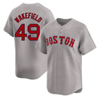 Boston Red Sox #49 Tim Wakefield Player Gray Fedasgoge Road Limited Home Game Stitched Jerseys1