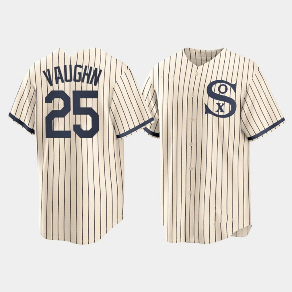 Chicago White Sox #25 Andrew Vaughn Player Cream Fedasgoge Field of Dreams Home Game Stitched Jerseys